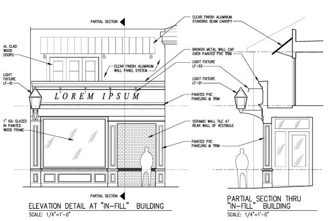 Infill Building Drawing